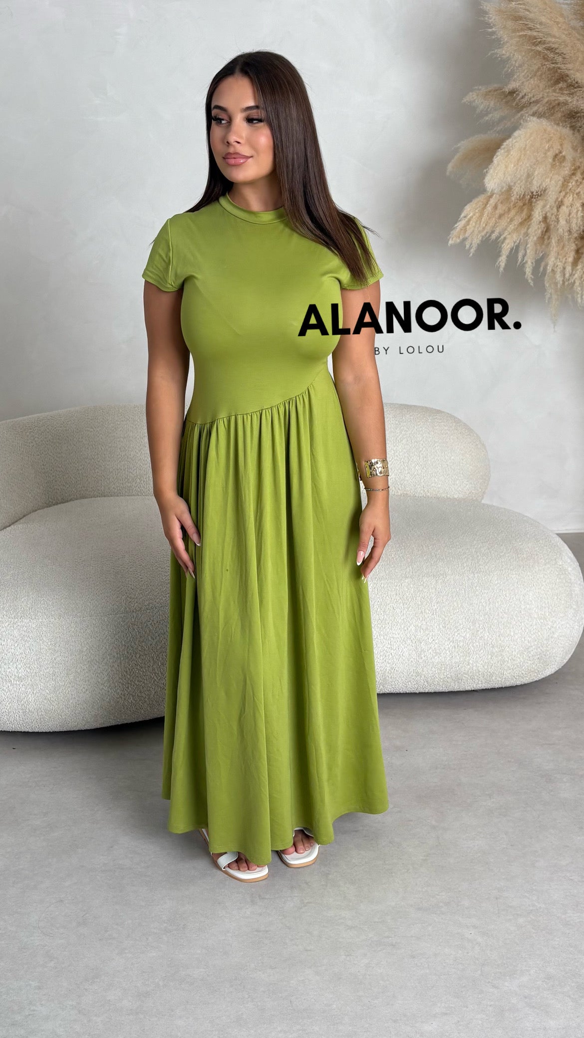 Vestido V verde