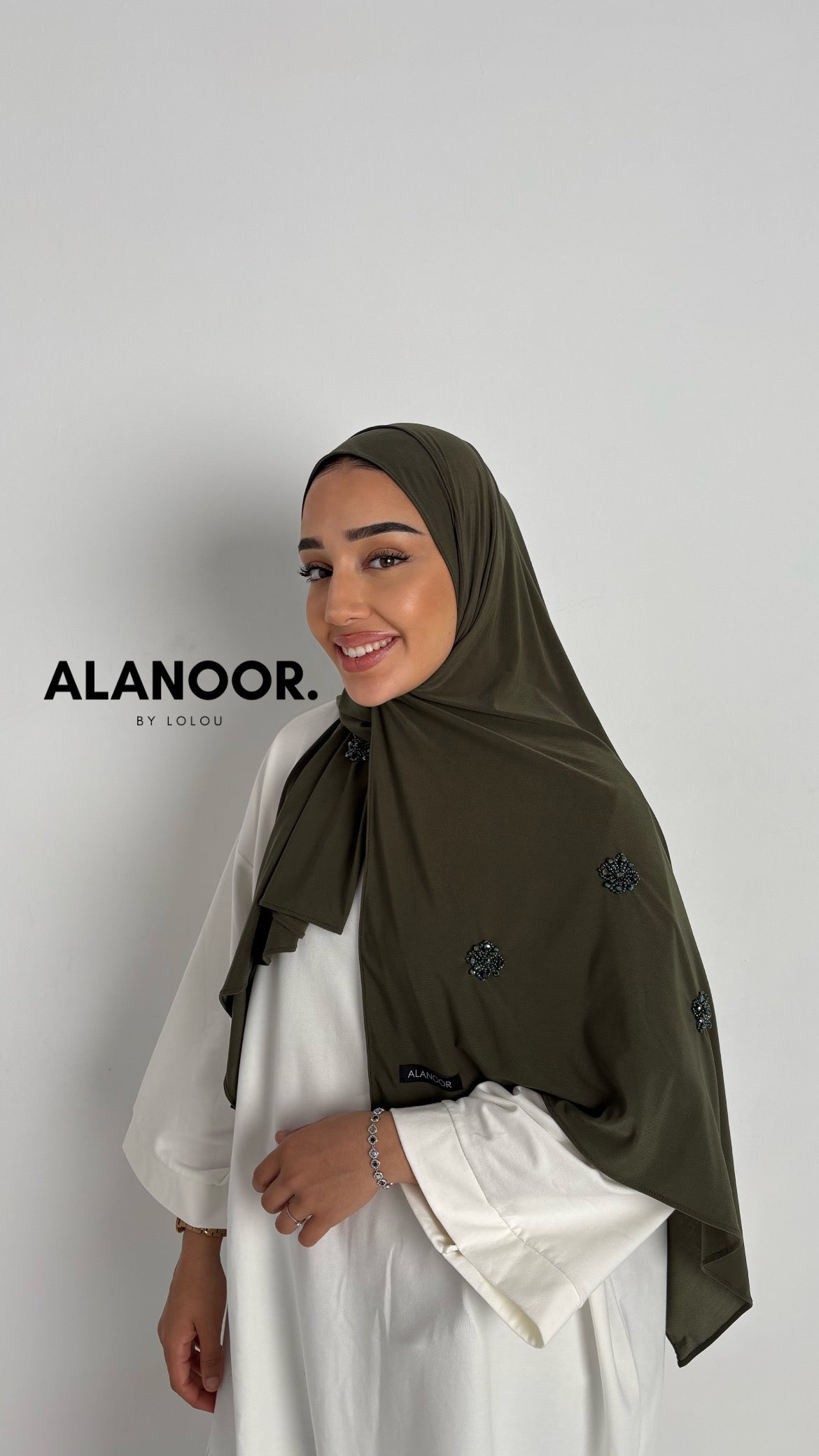 Hijab Jersey premium verde