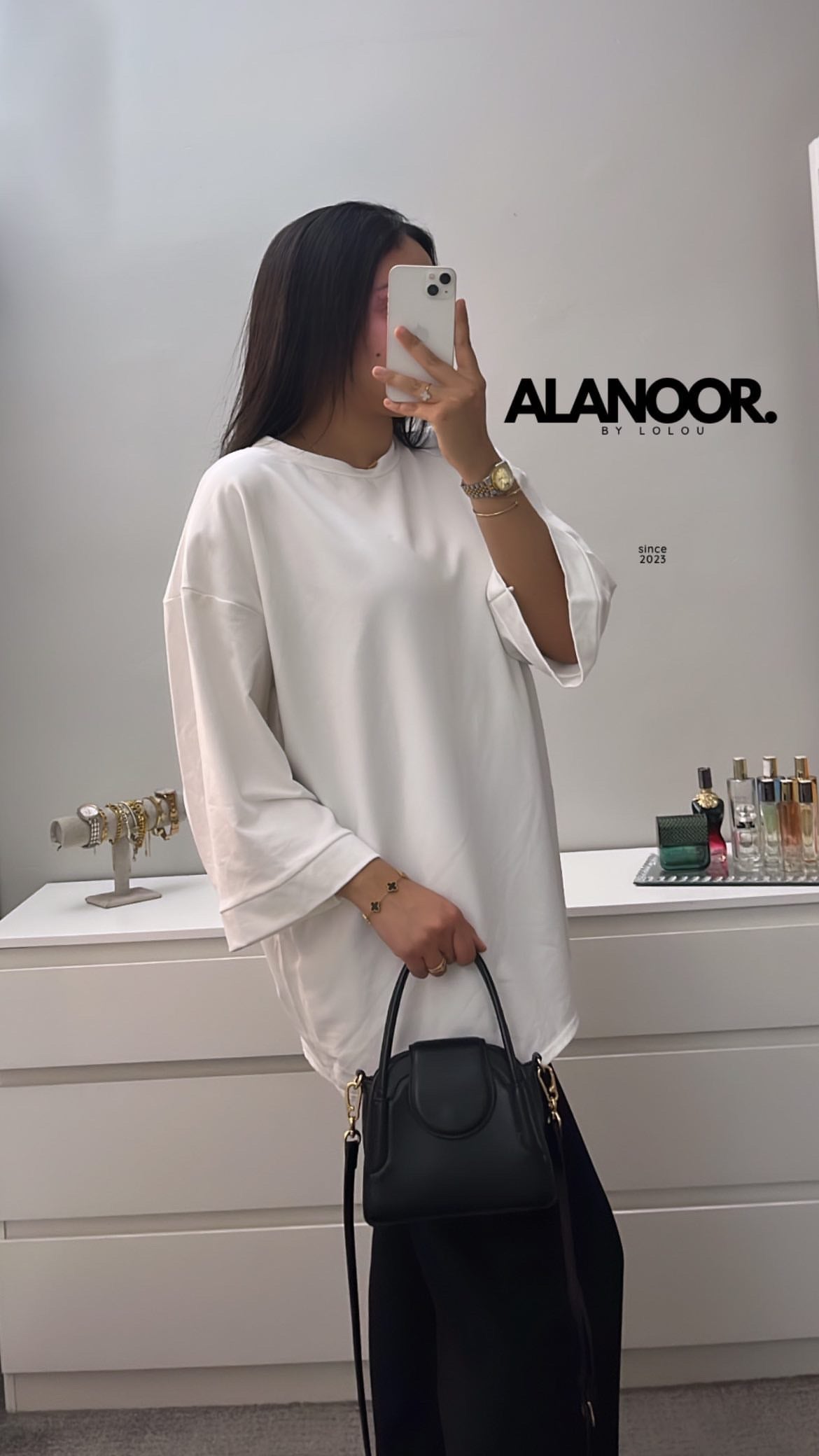 Camiseta oversize blanco