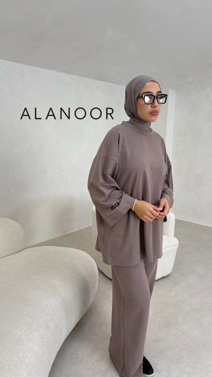 CONJUNTO OVERSIZE TAUPE