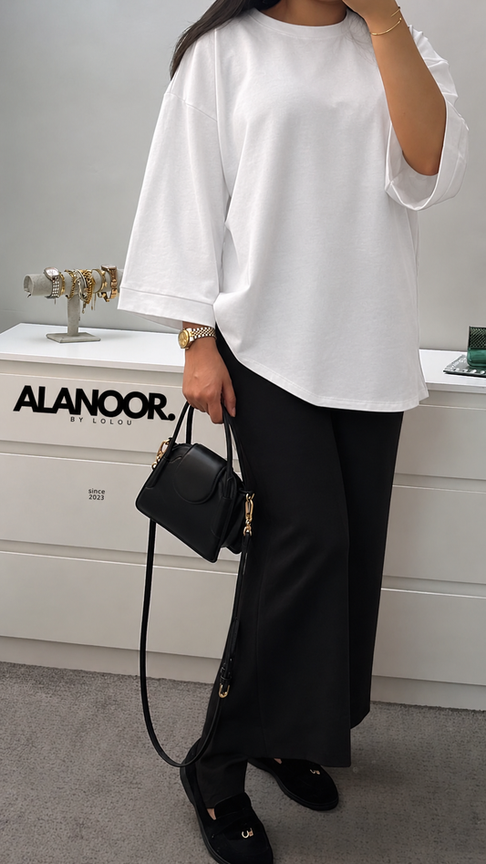 Camiseta oversize blanco