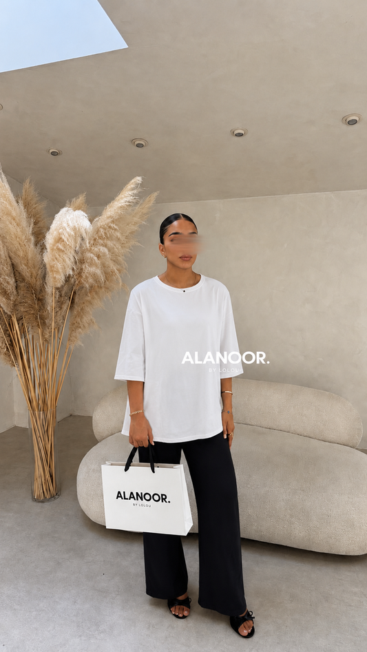 Camiseta oversize blanco