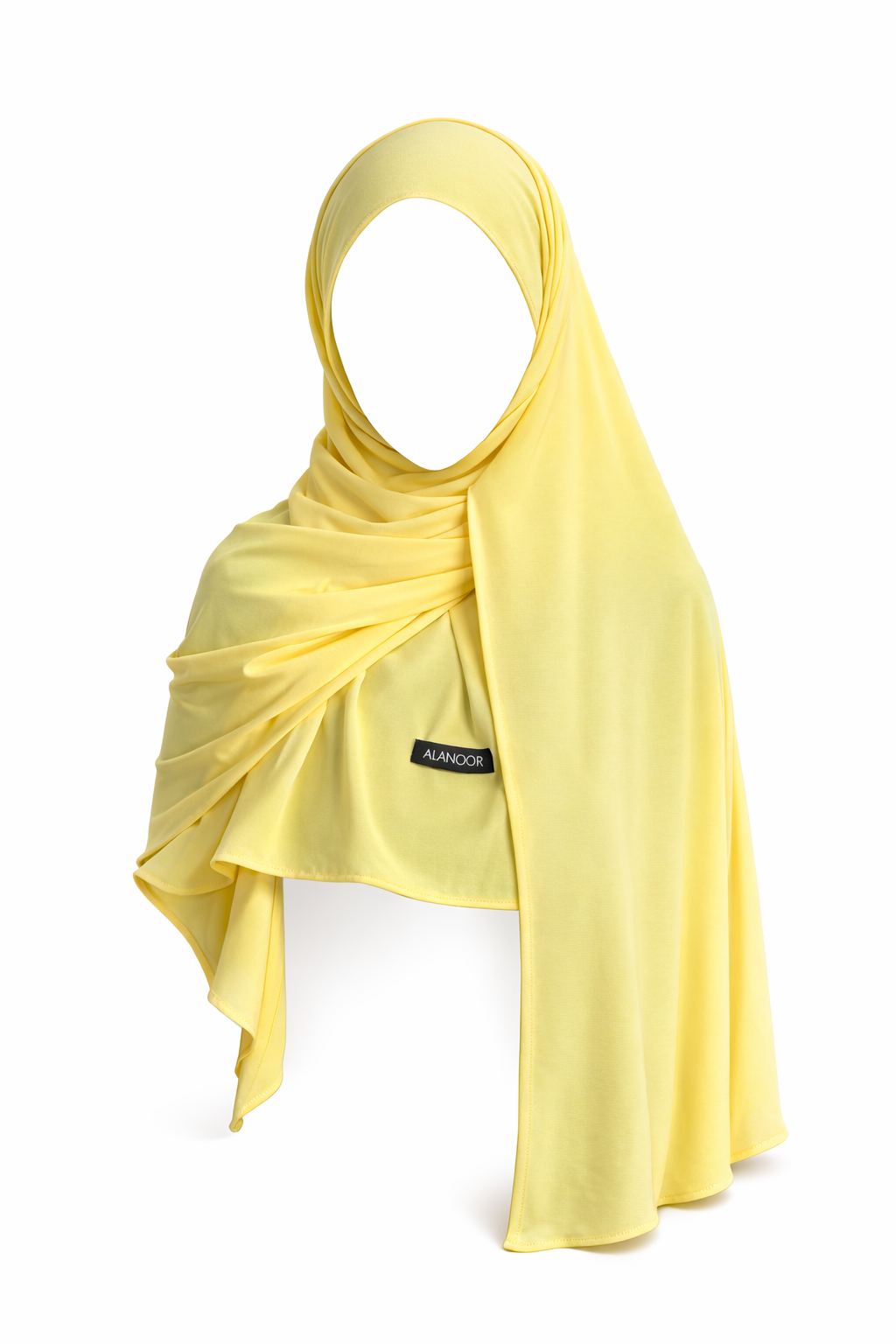 Hijab jersey premium amarillo pastel
