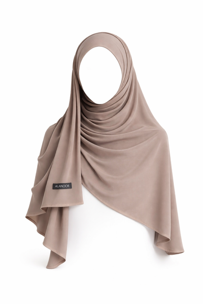 Hijab jersey premium TAUPE
