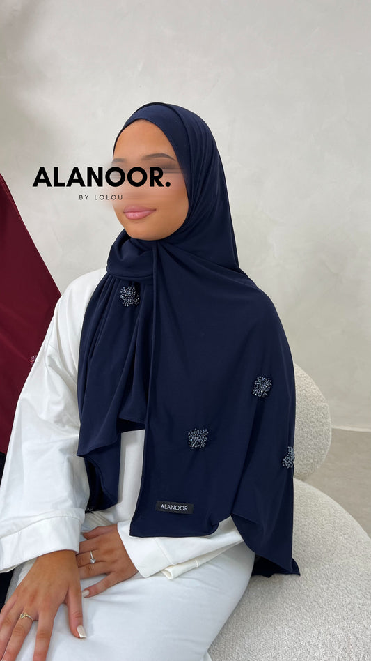 Hijab Jersey premium Azul marino